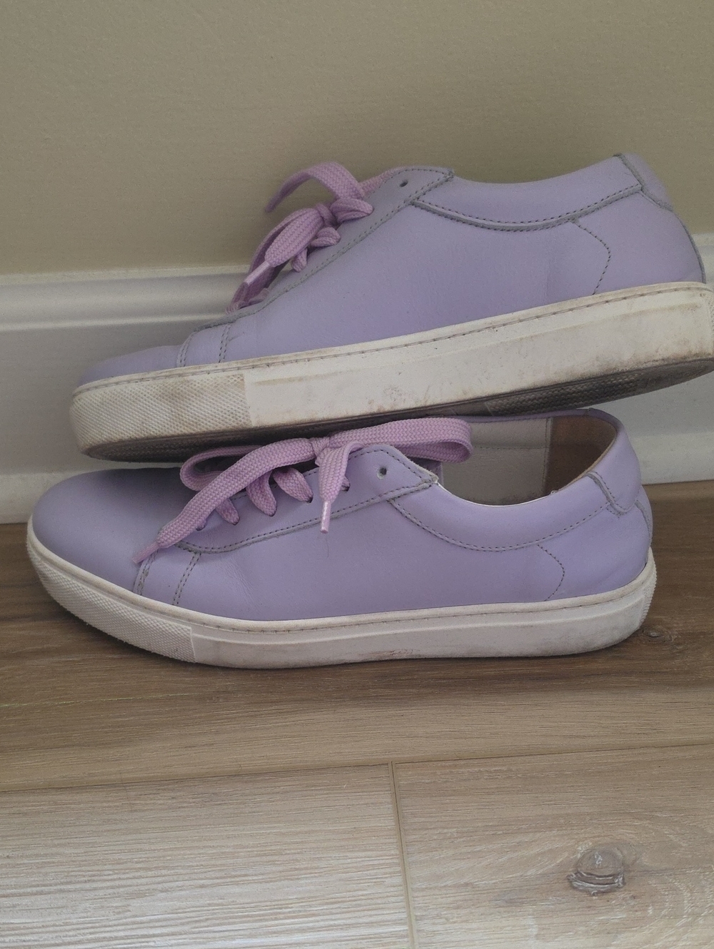 ITALIAN MADE lilac Low-Top Women's Sneakers - Handmade